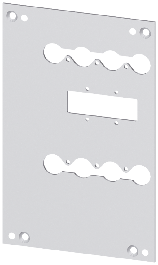 Rear interlock, mounting plate, accessory for 3VA1 250