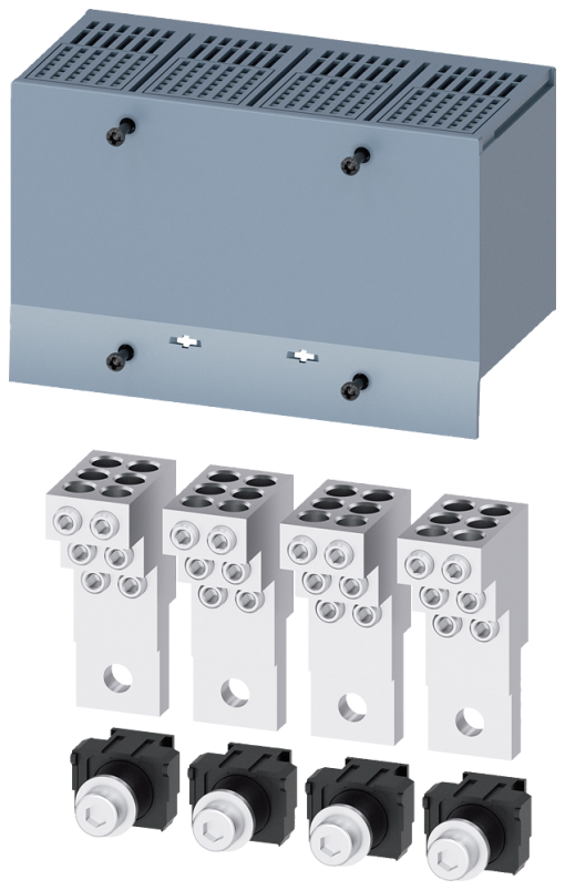 Circular conductor terminal, 6 cables, 4 units, accessory for 3VA1 250