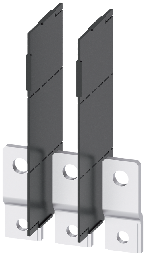 Front bus connectors extended, 3 units, accessory for 3VA1 250