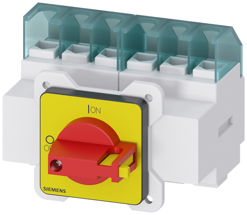 SENTRON, 3LD switch disconnector, EMERGENCY OFF switch, 6-pole, Iu 25 A