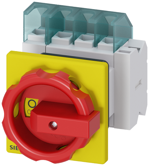 SENTRON, 3LD switch disconnector, EMERGENCY OFF switch, 4-pole, Iu 25 A