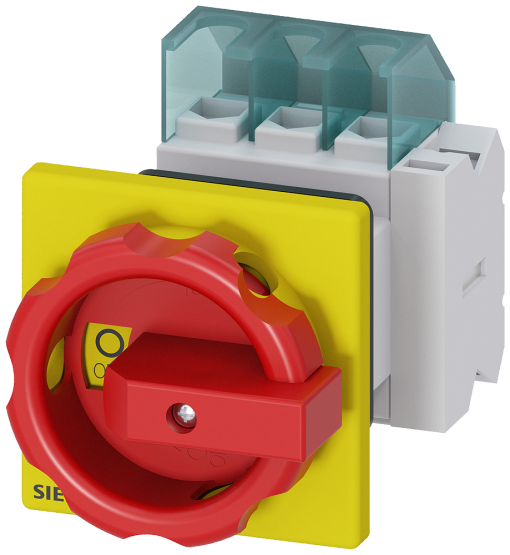 SENTRON, 3LD switch disconnector, EMERGENCY OFF switch, 3-pole, Iu 25 A