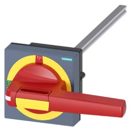 Door-coupling rotary operating mechanism Emergency switching-off with toleran...