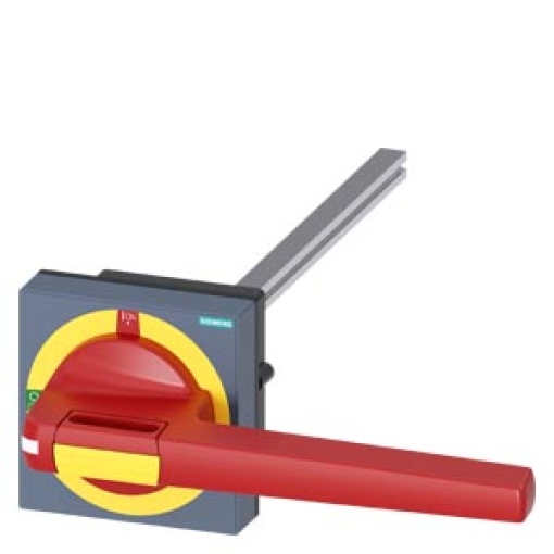 Door-coupling rotary operating mechanism Emergency switching-off with toleran...