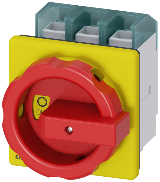 SENTRON, 3LD switch disconnector, emergency stop switch, 3-pole, Iu 100 A