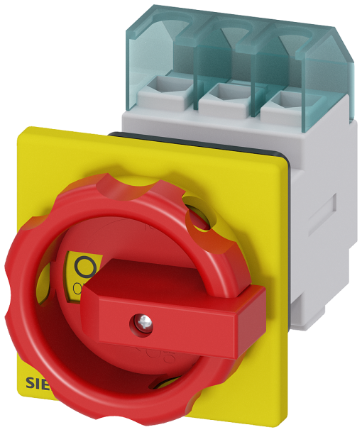 SENTRON, 3LD switch disconnector, EMERGENCY OFF switch, 3-pole, Iu 32 A