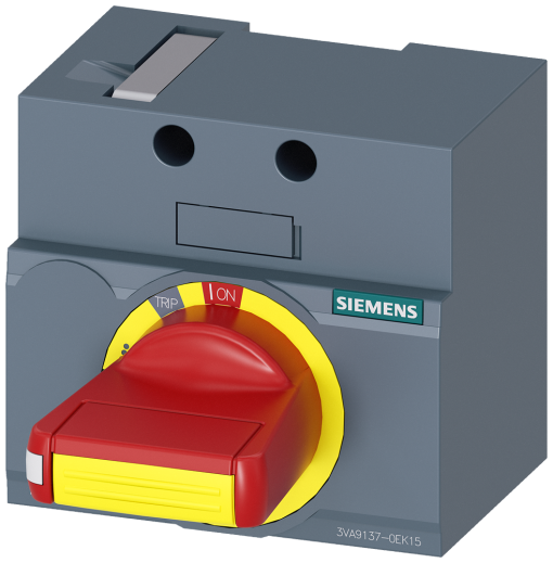 Front mounted rotary operator EMERG. OFF IEC IP3040 for 3VA5 125