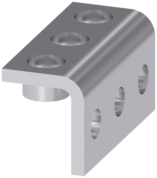 Accessory for 3KC4, 3KC8 copper bar, kit, L-bracket, part D for 2000 to 3200 A