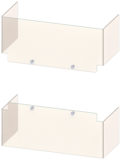 Accessory for 3KC4, 3KC8 terminal plate, upper and lower, 3-pole
