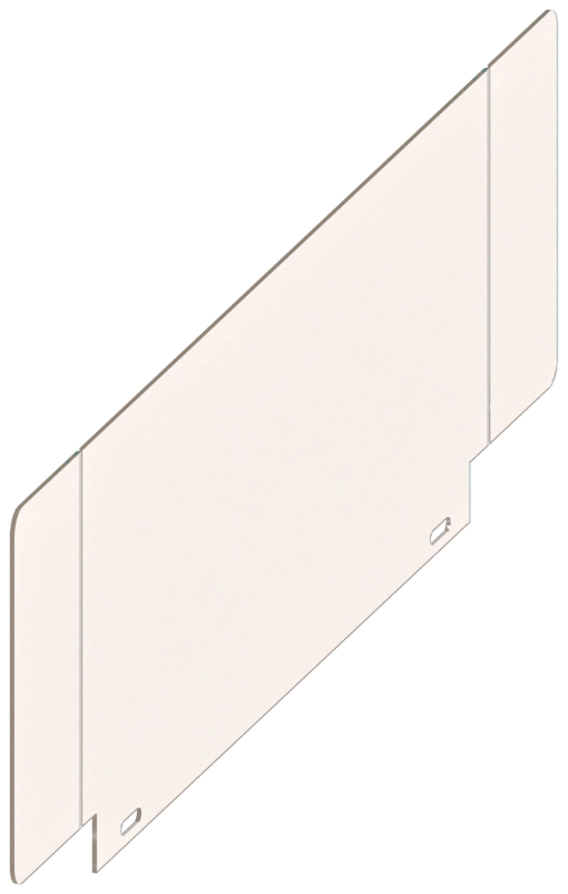 Accessory for 3KC4, 3KC8 terminal plate, upper and lower, 4-pole