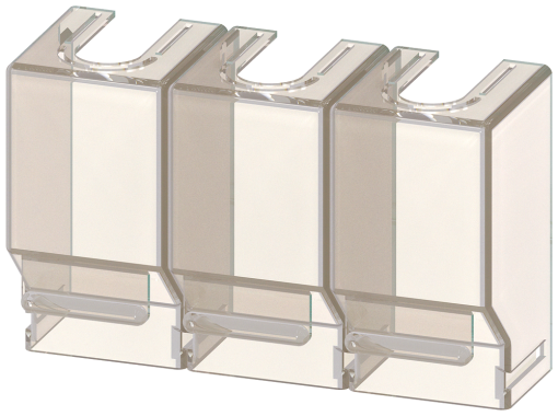 Accessory for 3KC4, 3KC8 terminal covers 1-pole for 250 to 400 A containing 3...