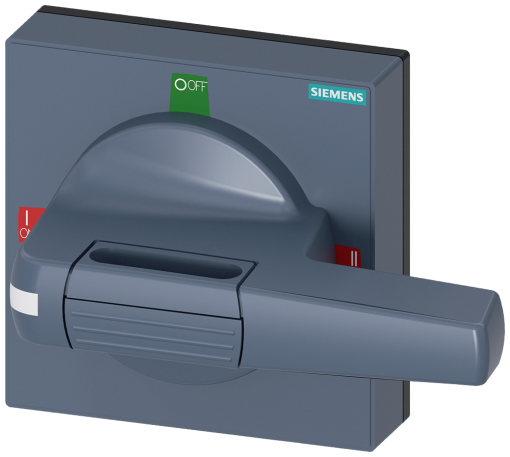 Handle with masking plate standard, size 100x 100, for shaft 8x 8, I-0-II