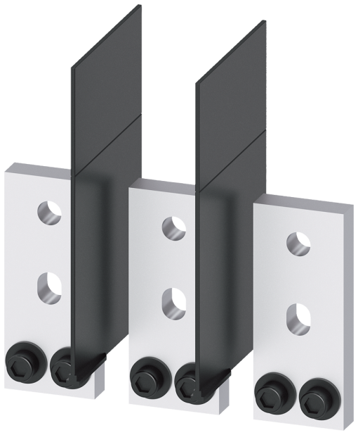 Front bus connectors extended, 3 units, accessory for 3VA1525 1000