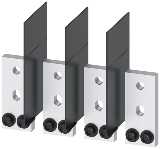 Front bus connectors extended, 4 units, accessory for 3VA1525 1000