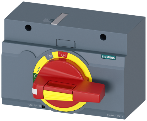 Front mounted rotary operator EMERG. OFF IEC IP3040 for 3VA56 400600