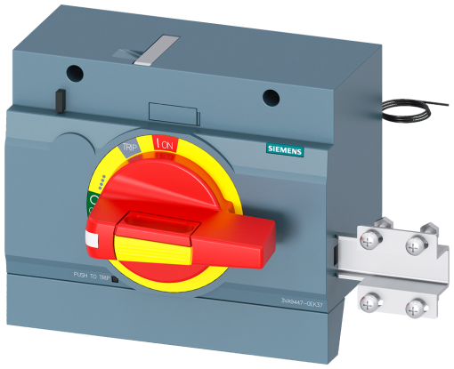 Front mounted rotary operator EMERG. OFF IP30 with door interlocking for 3VA5...