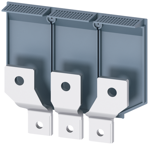 Front bus connectors broadened, 3 units, for 3VA56 400600