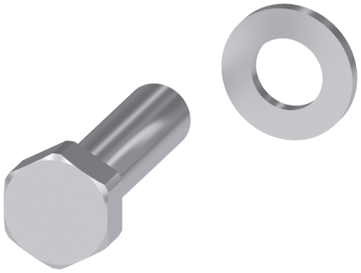 Accessory for 3KC4, 3KC8 copper bar, kit, bolt set, part B, 45 mm