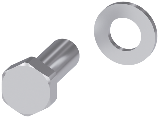 Accessory for 3KC4, 3KC8 copper bar, kit, bolt set, part B, 35 mm