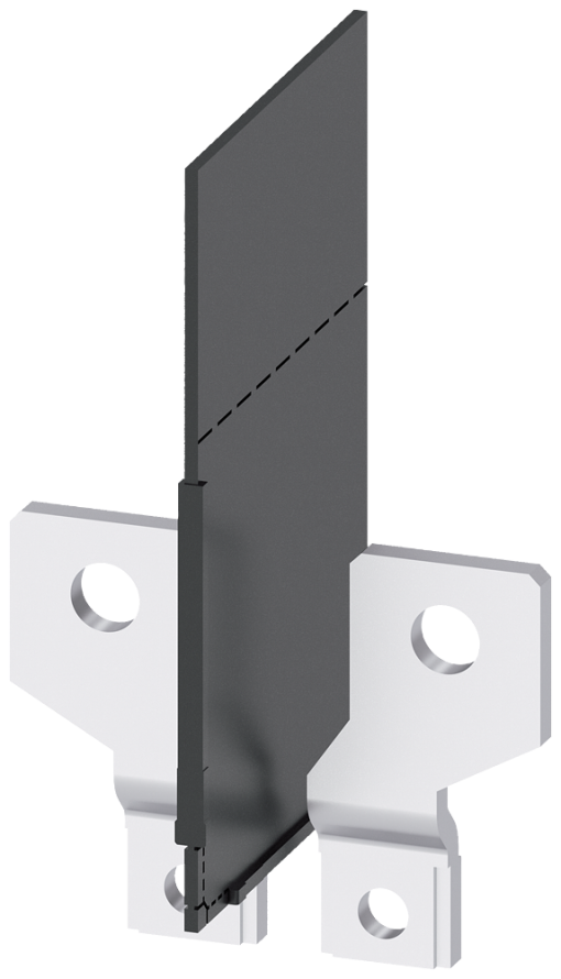 Front bus connectors broadened, 2 units, accessory for 3VA1 160 2-pole