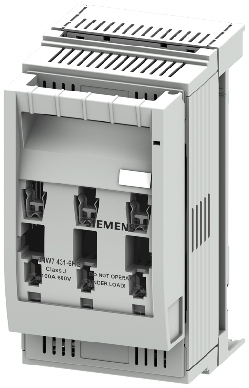 SENTRON, fuse holder, class J, 3-pole, In 100 A, Un AC 600 V