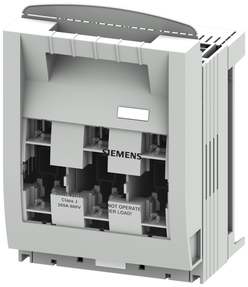 SENTRON, fuse holder, class J, 3-pole, In 200 A, Un AC 600 V