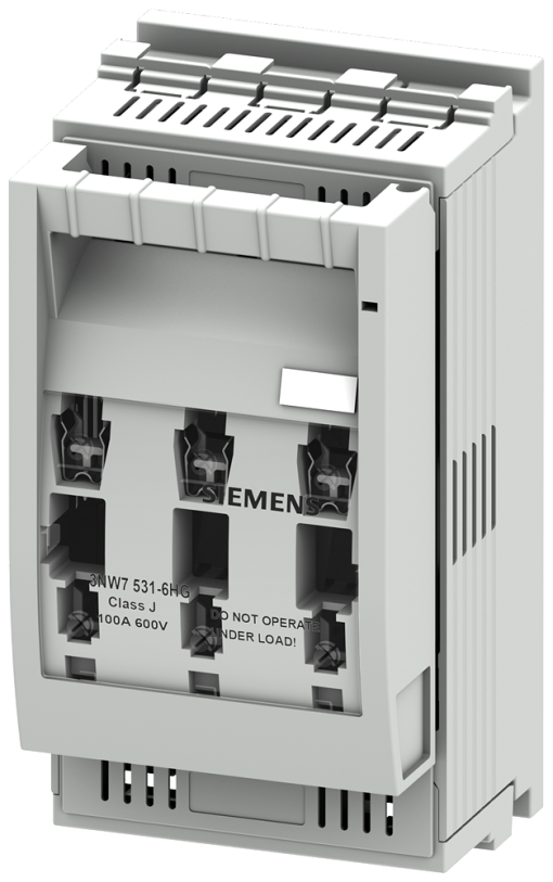 SENTRON, fuse holder, class J, 3-pole, In 100 A, Un AC 600 V