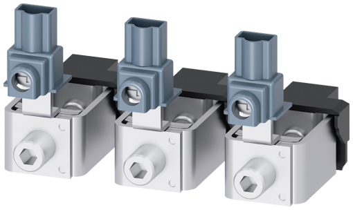 Box terminal with control wire tap, 3 units, accessory for 3VA6 150250