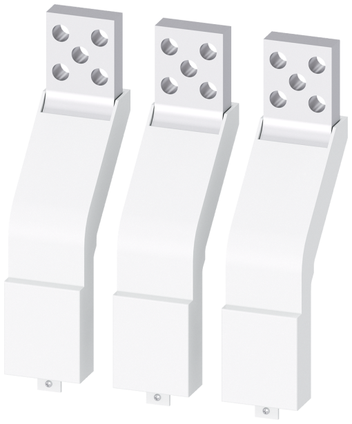 Front, accessible main terminal pieces, installed as alternative to hv