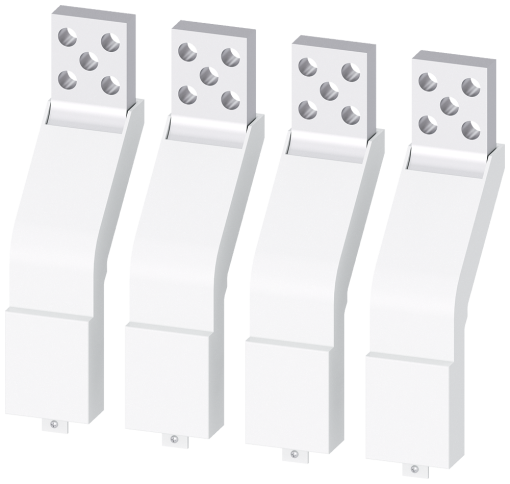 Front, accessible main terminal pieces, installed as alternative to hv