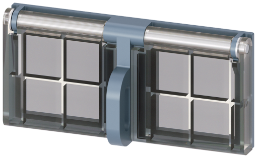 Interlocking set for mechanical Open andor Close, padlock 3x D4 mm, plastic