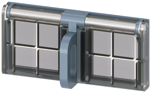 Interlocking set for mechanical Open andor Close, padlock 2 x D8 mm, metal