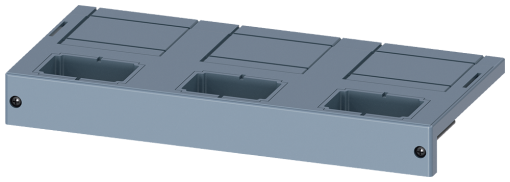 Front cover main terminal 3-pole, 2 units, fixed-mounted accessory