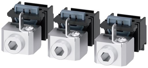 Circular conductor terminal, Cu with control wire voltage tap, 3 units, acces...