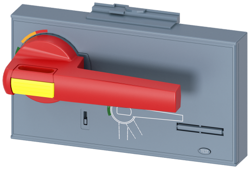 Front mounted rotary operator, EMERGENCY OFF, accessory for circuit breaker 3...