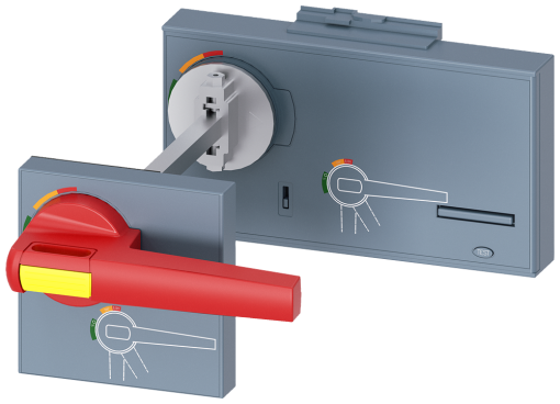 Door-coupling rotary operating mechanism, EMERGENCY OFF, accessory for circui...