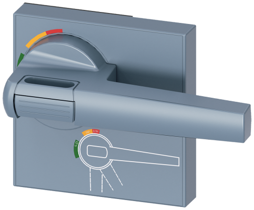 Handle for door-coupling rotary operating mechanism standard, accessory for c...