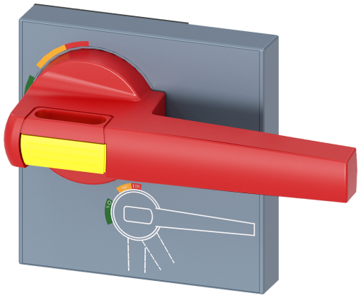 Handle for door-coupling rotary operating mechanism EMERGENCY OFF, accessory ...