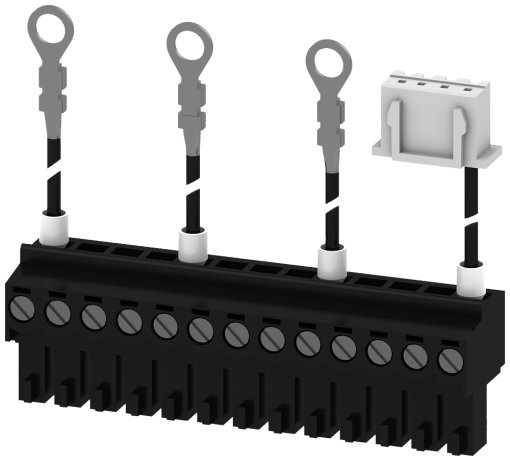 Set of cables for voltage tap, MF, 3-pole top, accessory for circuit breaker ...