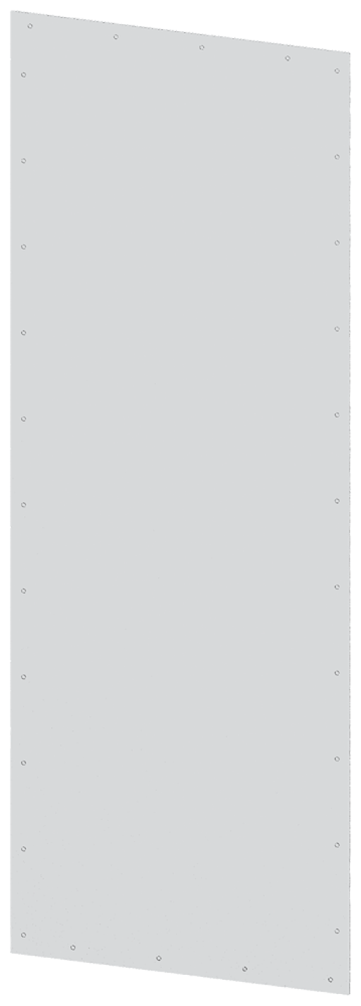 SIVACON, side panel, flat, IP40, H 2200 mm, W 800mm, RAL 7035