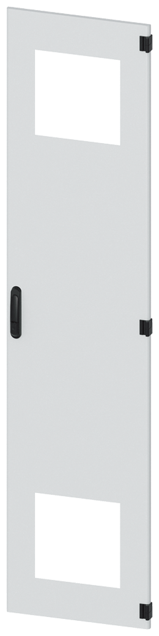 SIVACON, door, right, with cutout for filter fan, with ventilation openings