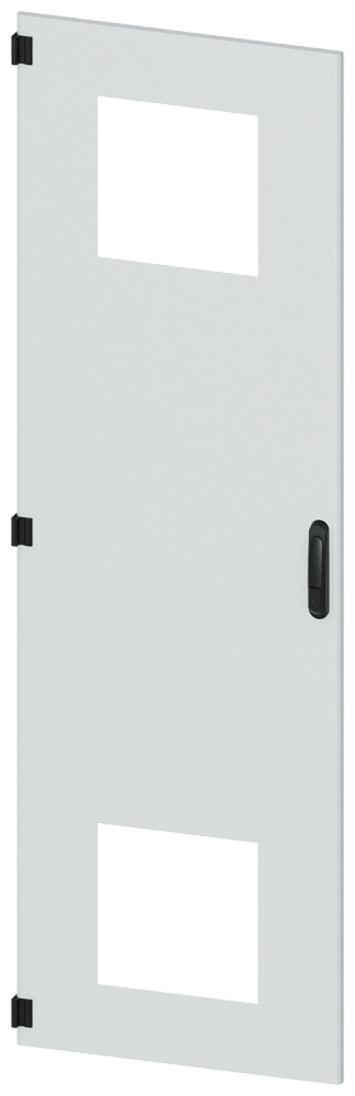 SIVACON, door, left, with cutout for filter fan, with ventilation openings