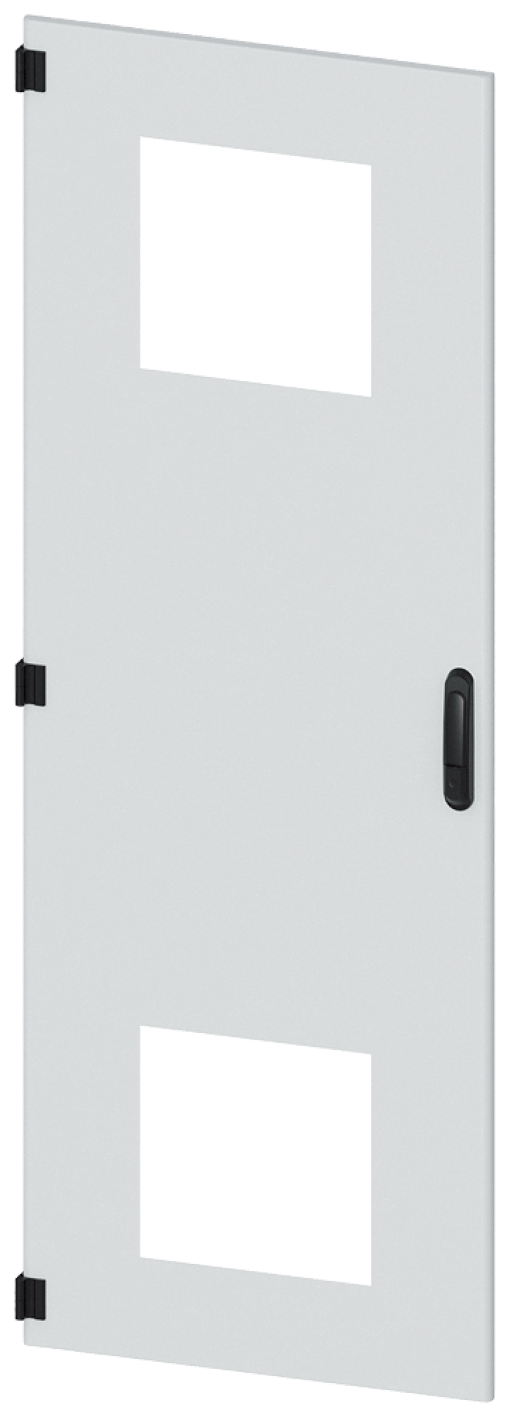 SIVACON, door, left, with cutout for filter fan, with ventilation openings