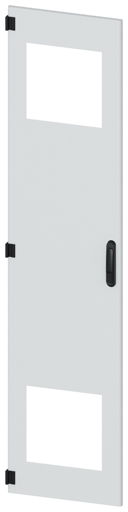 SIVACON, door, left, with cutout for filter fan, with ventilation openings