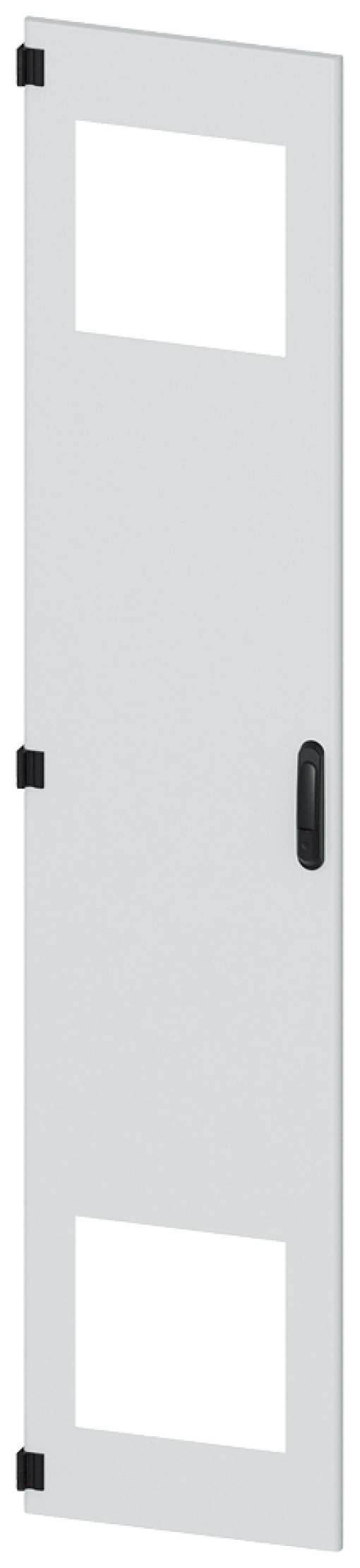 SIVACON, door, left, with cutout for filter fan, with ventilation openings