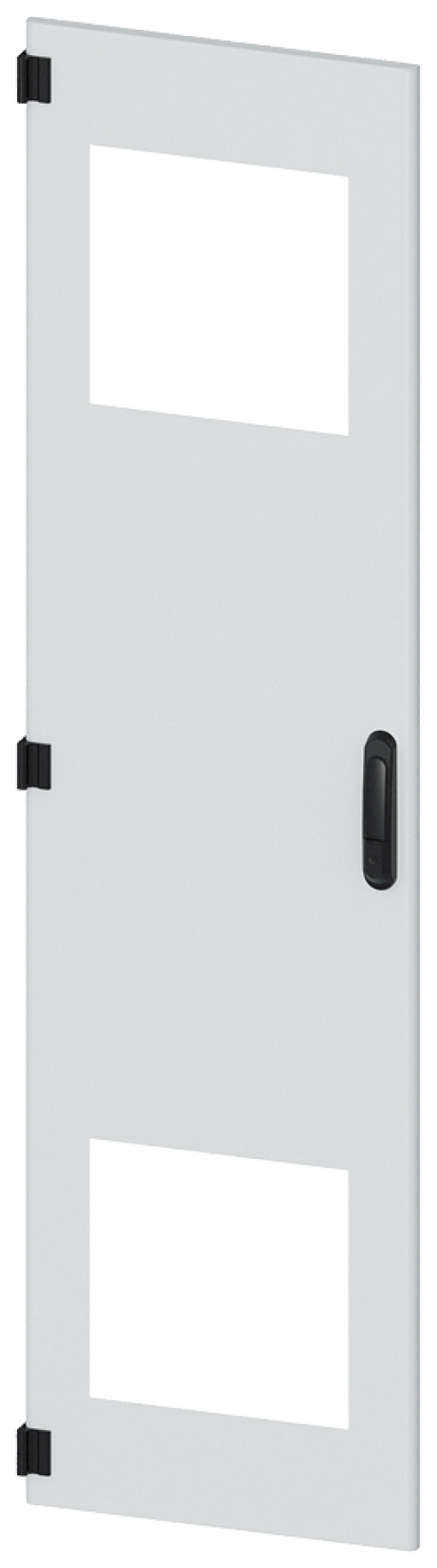 SIVACON, door, left, with cutout for filter fan, with ventilation openings