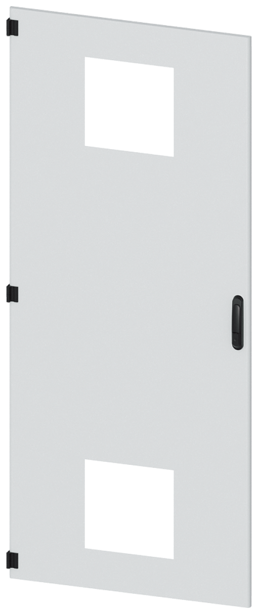 SIVACON, door, left, with cutout for filter fan, with ventilation openings