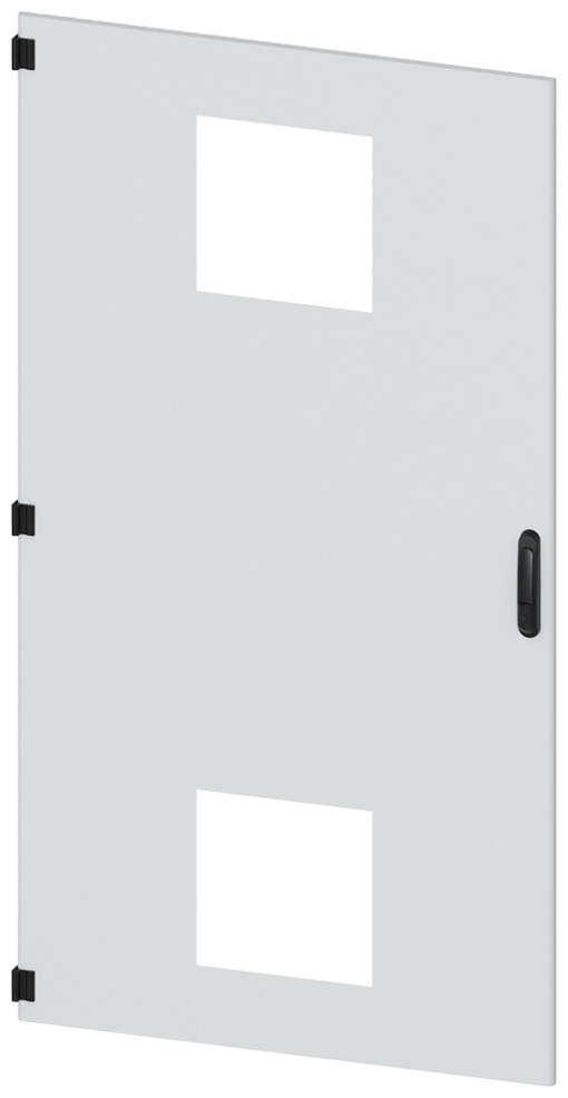 SIVACON, door, left, with cutout for filter fan, with ventilation openings