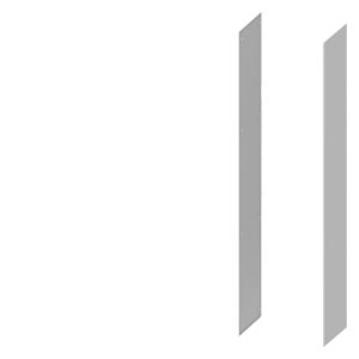 SIVACON S4 side panel, H 2000 mm D 400 mm, 1 set2 units