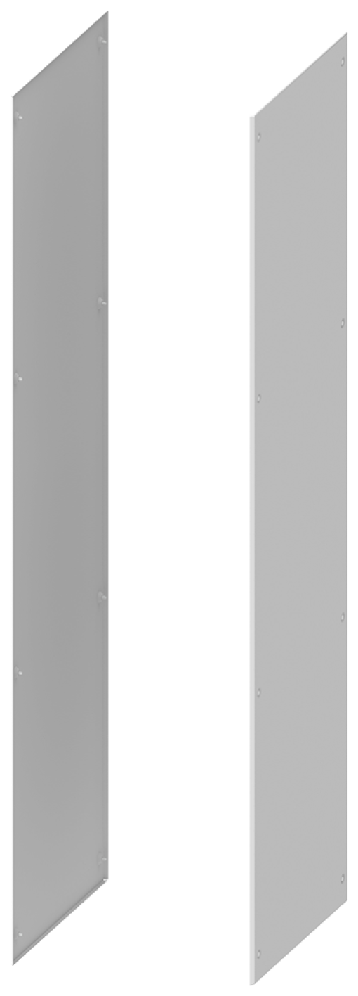 SIVACON S4 side panel, H 2000 mm D 600 mm, 1 set2 units